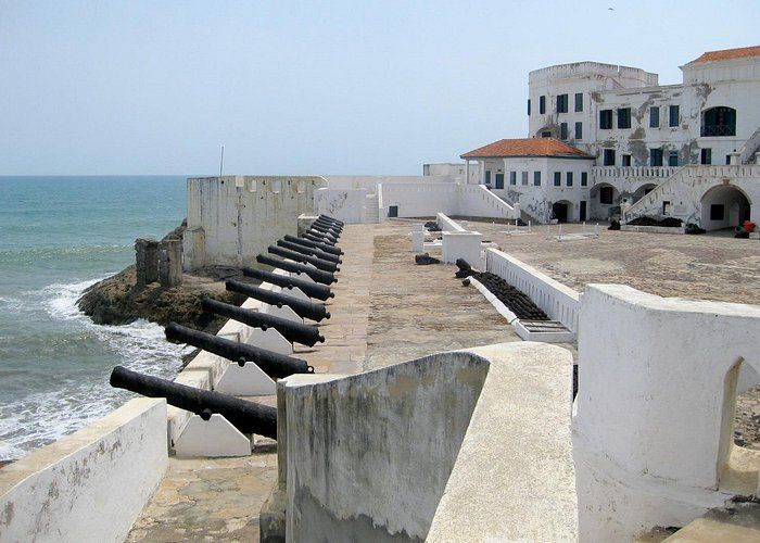 Cape Coast Castle above the Atlantic
